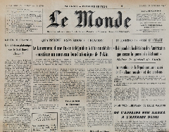 Journal de naissance LE MONDE 1966