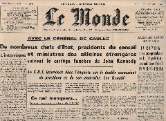 Journal le Monde 26/11/1963