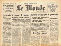 Journal de naissance LE MONDE 1976