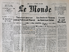 Journal de naissance LE MONDE 1978