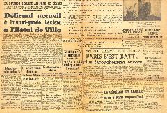 Journal le populaire 25/08/1944
