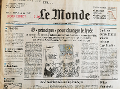 Journal de naissance LE MONDE 1998