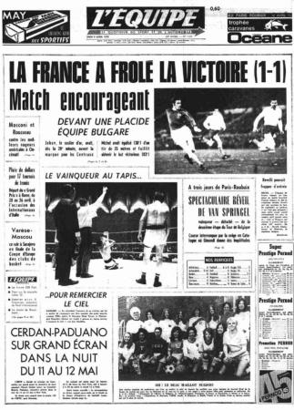 journal date anniversaire l'équipe 1949 à 1977