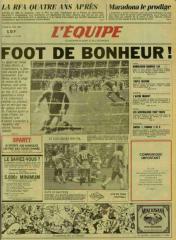 1986 | Journal l'équipe 23 juin 