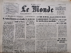 Journal de naissance LE MONDE 1970