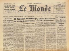 Journal de naissance LE MONDE 1973