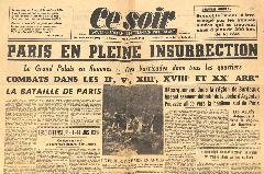 Journal Ce Soir 24/08/1944
