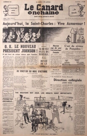 Journal LE CANARD ENCHAINE 1964