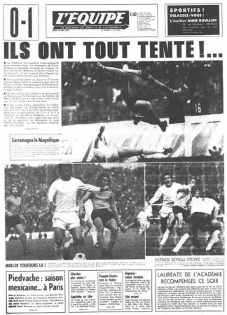 journal anniversaire l'équipe 1976