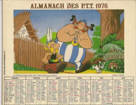 Calendrier anniversaire 1976