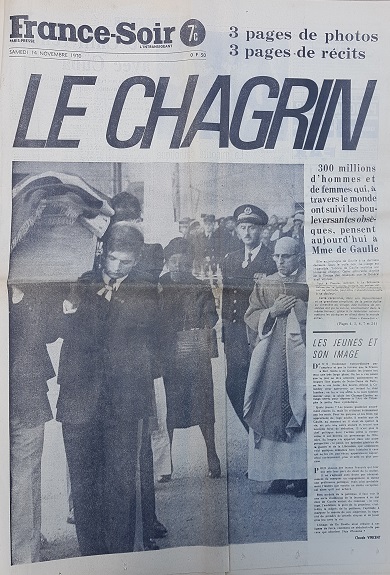 Journal France Soir du 14/11/1970