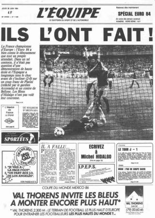 journal l'équipe 1984