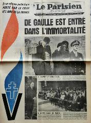 Journal Parisien libéré 13/11/1970
