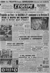 Journal l'équipe 1953