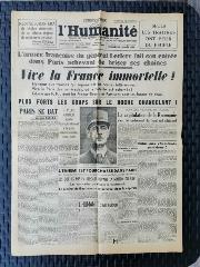 Journal l'humanité 25/08/1944