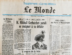 Journal de naissance LE MONDE 1991