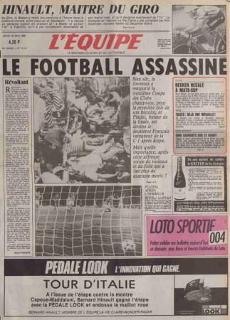 Journal anniversaire l'équipe 1985