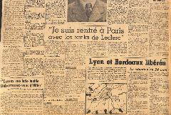 Journal Franc Tireur 25/08/1944