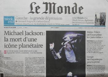 Journal le monde 27 juin 2009