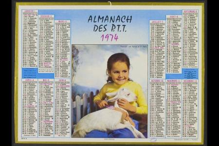 Calendrier anniversaire 1974