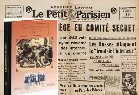 Journal authentique 1940 et livre anniversaire