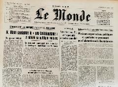 Journal de naissance LE MONDE 1969