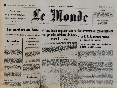 Journal de naissance LE MONDE 1977