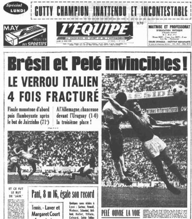 1970 | Journal l'équipe 22 juin 