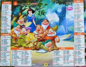 Calendrier anniversaire 1997  2020