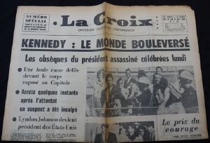 Journal La Croix 24 et 25/11/1963