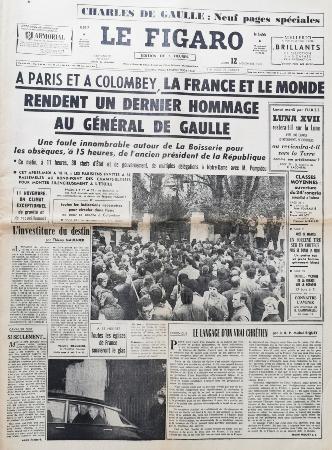 Journal le Figaro 12/11/1970