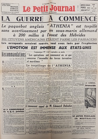 Le petit journal 05/09/1939
