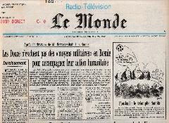 Journal de naissance LE MONDE 1992