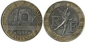 Pièce de monnaie Française 1988