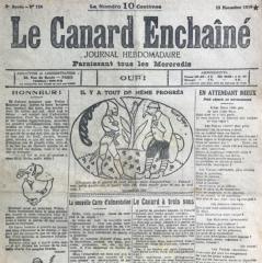 Journal CANARD ENCHAINE 13 novembre 1918