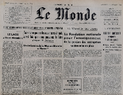 Journal de naissance LE MONDE 1968