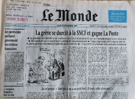 Journal de naissance LE MONDE 1995