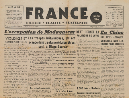 Journal de naissance 1942