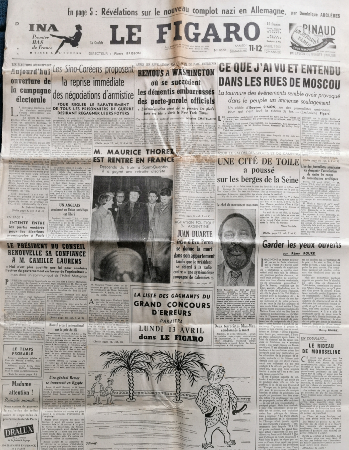 Journal du 11 avril 1953