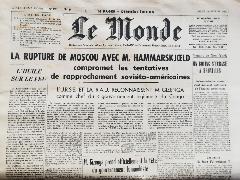 Journal de naissance LE MONDE 1961