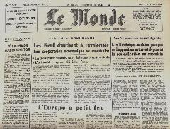 Journal de naissance LE MONDE 1974