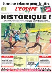 Journal date anniversaire l'quipe 1978  1999