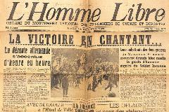 Journal L'homme libre 26/08/1944