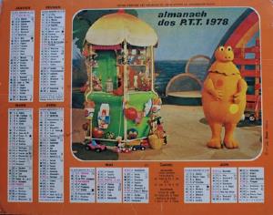 Calendrier anniversaire 1978