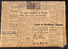 Journal Franc Tireur 25/08/1944