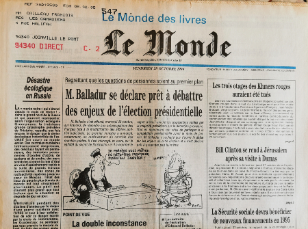 Journal de naissance LE MONDE 1994