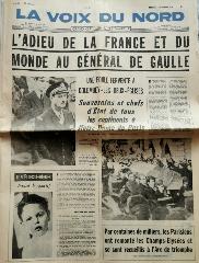 Journal la Voix du Nord 13/11/1970