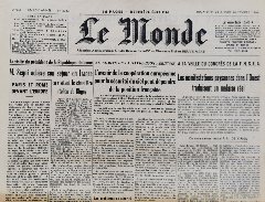 Journal de naissance LE MONDE 1964