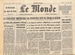 Journal de naissance LE MONDE 1981