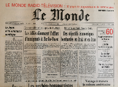 Journal de naissance LE MONDE 1986